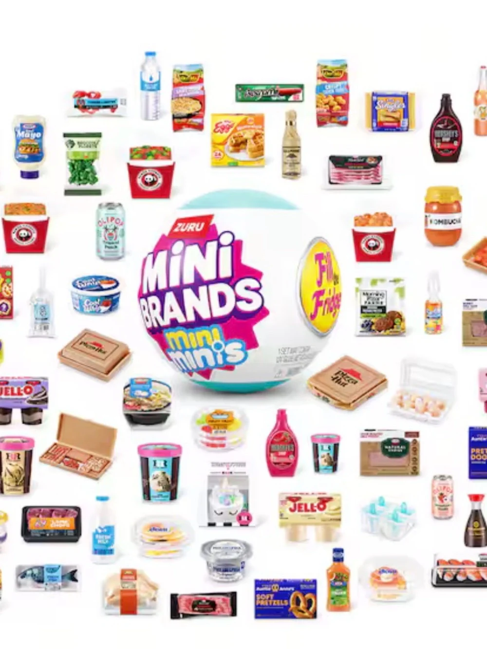 Mini Brands Fill the Fridge Surprise Ball - Aqua by Zuru lot2